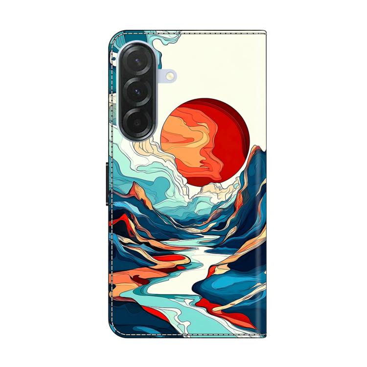 For Galaxy A26 / A36 / A56 5G Crystal-Like Painted Vegan Leather Phone Case
