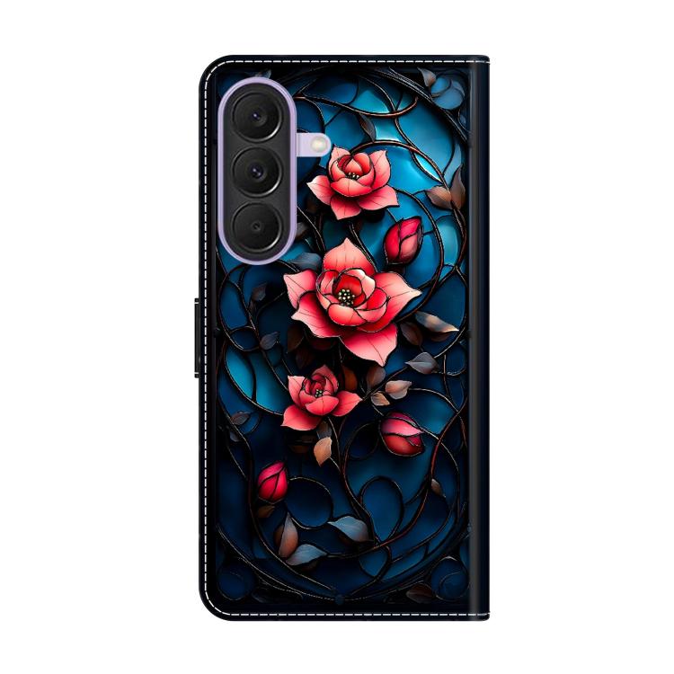 For Galaxy A27 / A37 / A57 5G Crystal-Like Painted Vegan Leather Phone Case