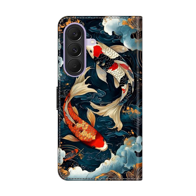 For Galaxy A27 / A37 / A57 5G Crystal-Like Painted Vegan Leather Phone Case