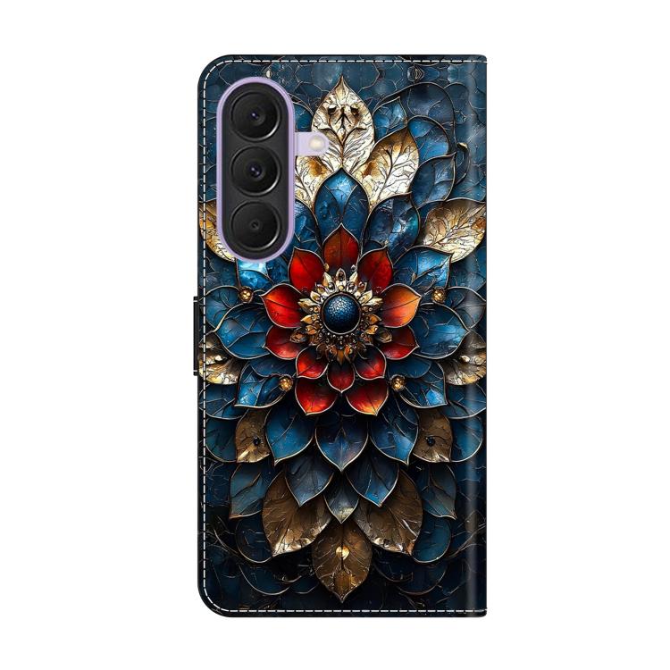 For Galaxy A27 / A37 / A57 5G Crystal-Like Painted Vegan Leather Phone Case