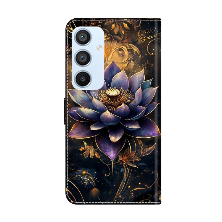 For Galaxy A54 5G Crystal-Like Painted Vegan Leather Phone Case