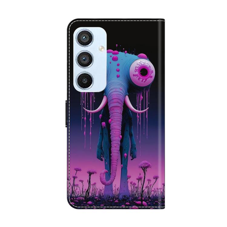 For Galaxy A54 5G Crystal-Like Painted Vegan Leather Phone Case