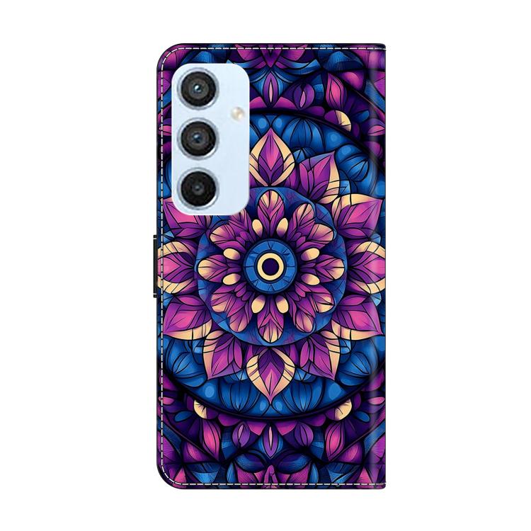 For Galaxy A54 5G Crystal-Like Painted Vegan Leather Phone Case