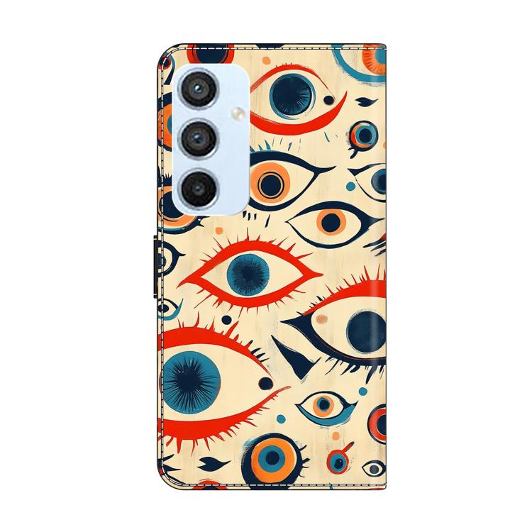For Galaxy A54 5G Crystal-Like Painted Vegan Leather Phone Case
