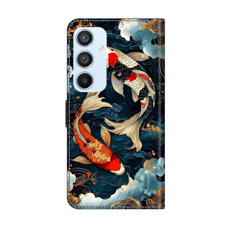For Galaxy A54 5G Crystal-Like Painted Vegan Leather Phone Case