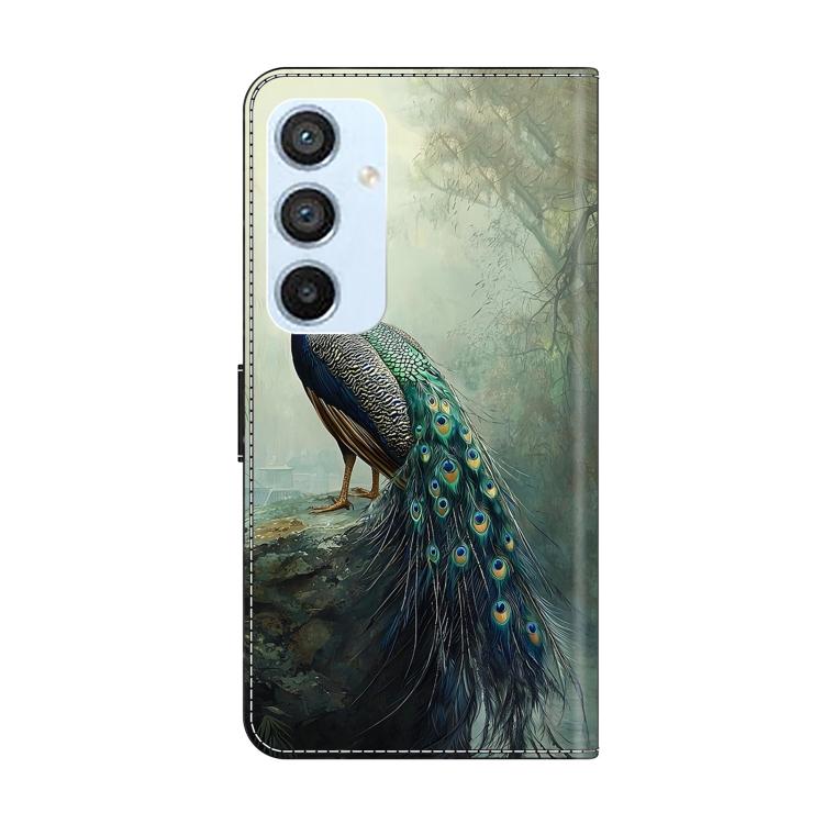 For Galaxy A54 5G Crystal-Like Painted Vegan Leather Phone Case