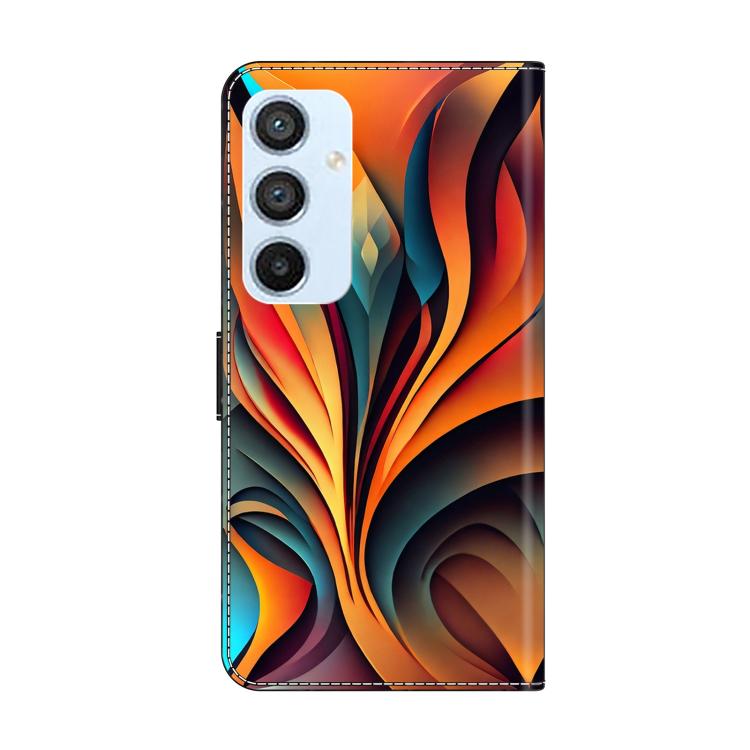 For Galaxy A54 5G Crystal-Like Painted Vegan Leather Phone Case