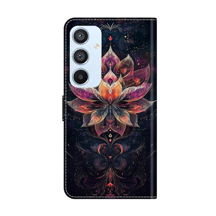 For Galaxy A54 5G Crystal-Like Painted Vegan Leather Phone Case