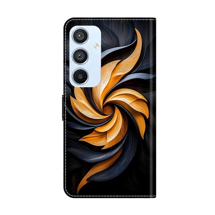 For Galaxy A54 5G Crystal-Like Painted Vegan Leather Phone Case