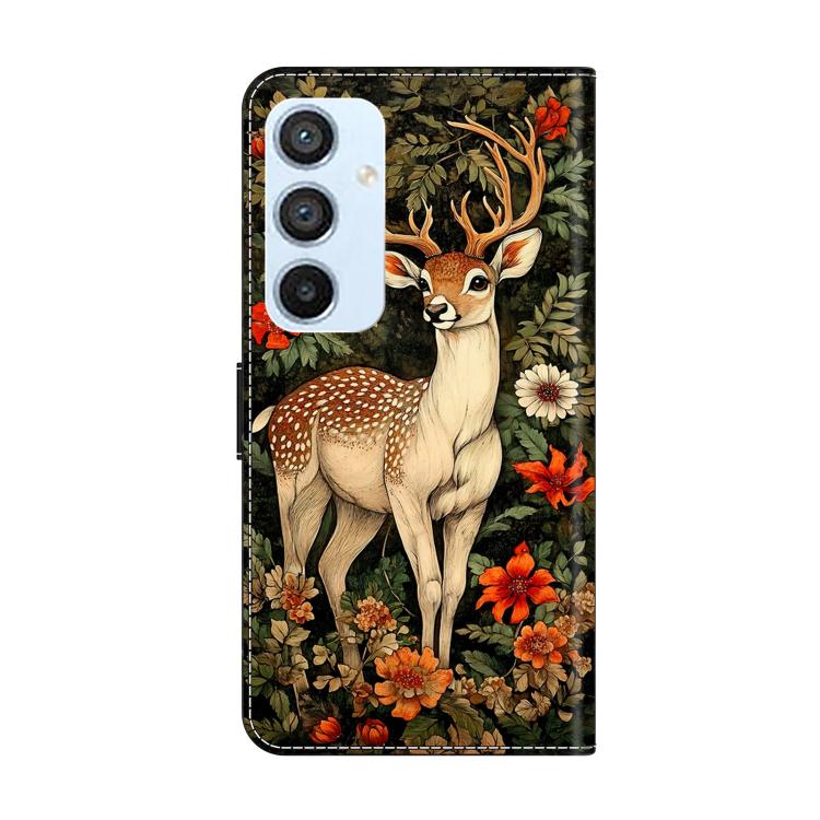 For Galaxy A54 5G Crystal-Like Painted Vegan Leather Phone Case