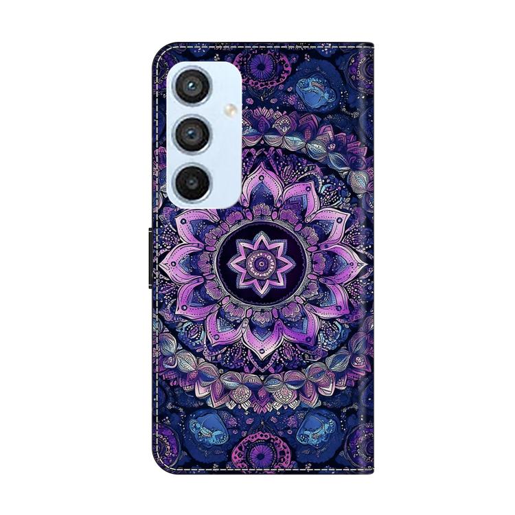 For Galaxy A54 5G Crystal-Like Painted Vegan Leather Phone Case