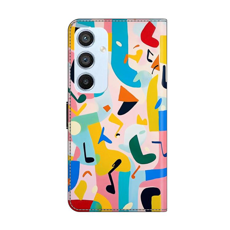 For Galaxy A54 5G Crystal-Like Painted Vegan Leather Phone Case