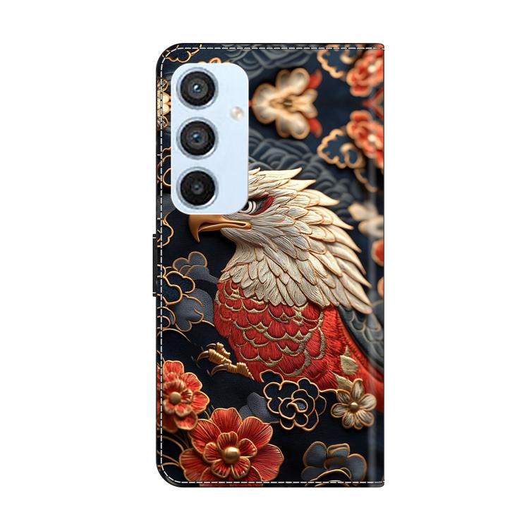 For Galaxy A54 5G Crystal-Like Painted Vegan Leather Phone Case