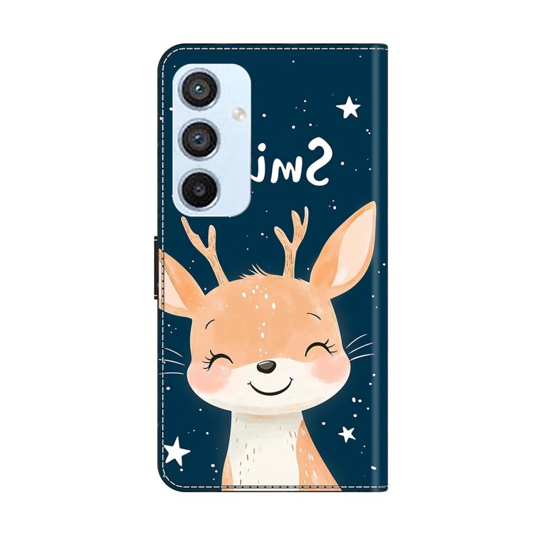 For Galaxy A54 5G Crystal-Like Painted Vegan Leather Phone Case