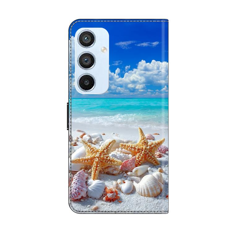 For Galaxy A54 5G Crystal-Like Painted Vegan Leather Phone Case