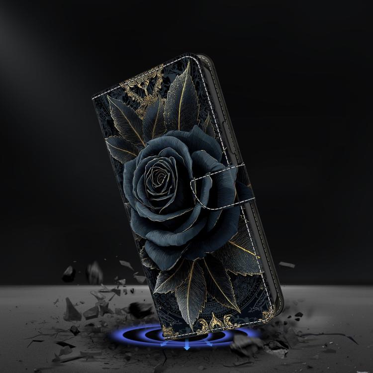For Galaxy S23 5G Crystal-Like Painted Vegan Leather Phone Case