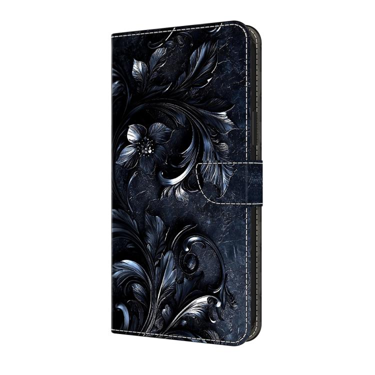 For Galaxy S23 5G Crystal-Like Painted Vegan Leather Phone Case