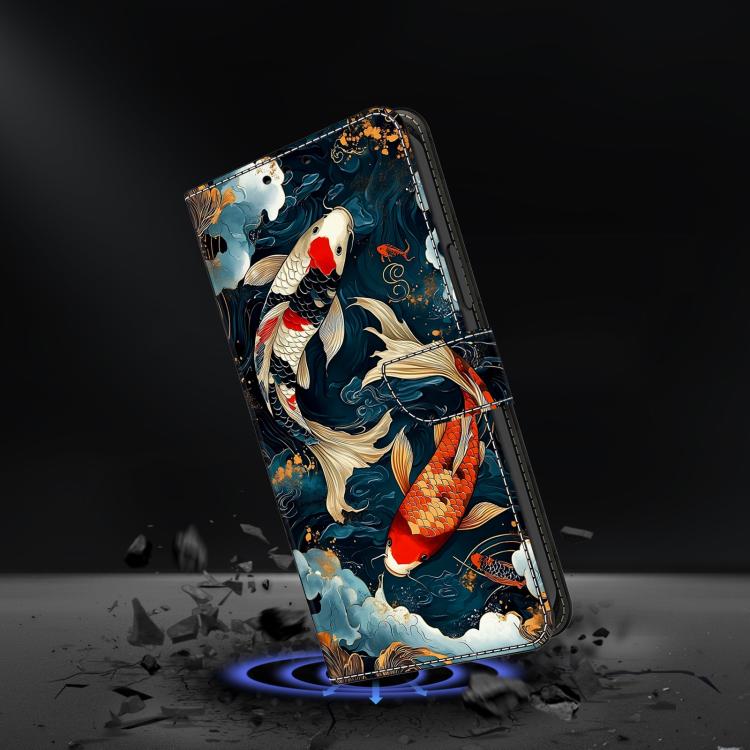 For Galaxy S23 FE 5G Crystal-Like Painted Vegan Leather Phone Case