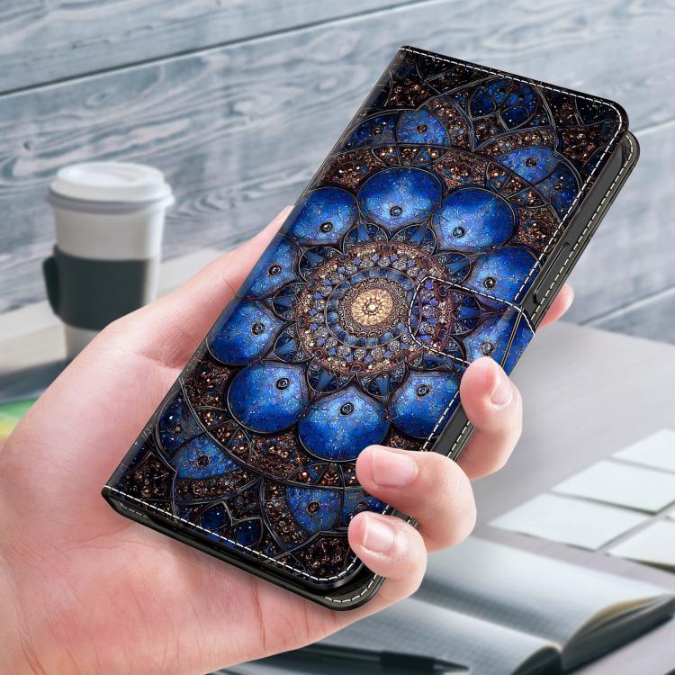 For Galaxy S23 FE 5G Crystal-Like Painted Vegan Leather Phone Case
