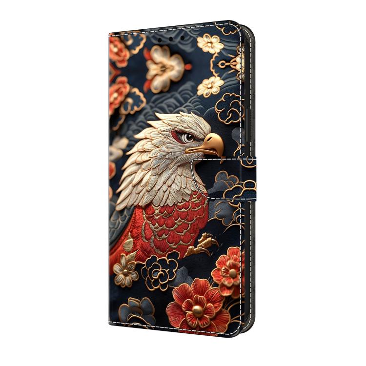 For Galaxy S23 FE 5G Crystal-Like Painted Vegan Leather Phone Case