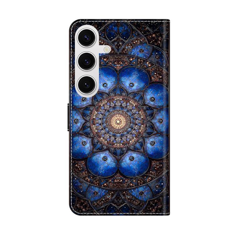 For Galaxy S25 FE 5G Crystal-Like Painted Vegan Leather Phone Case