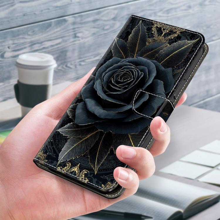 For Galaxy S25 Edge 5G Crystal-Like Painted Vegan Leather Phone Case