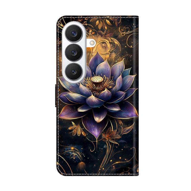 For Galaxy S26 5G Crystal-Like Painted Vegan Leather Phone Case