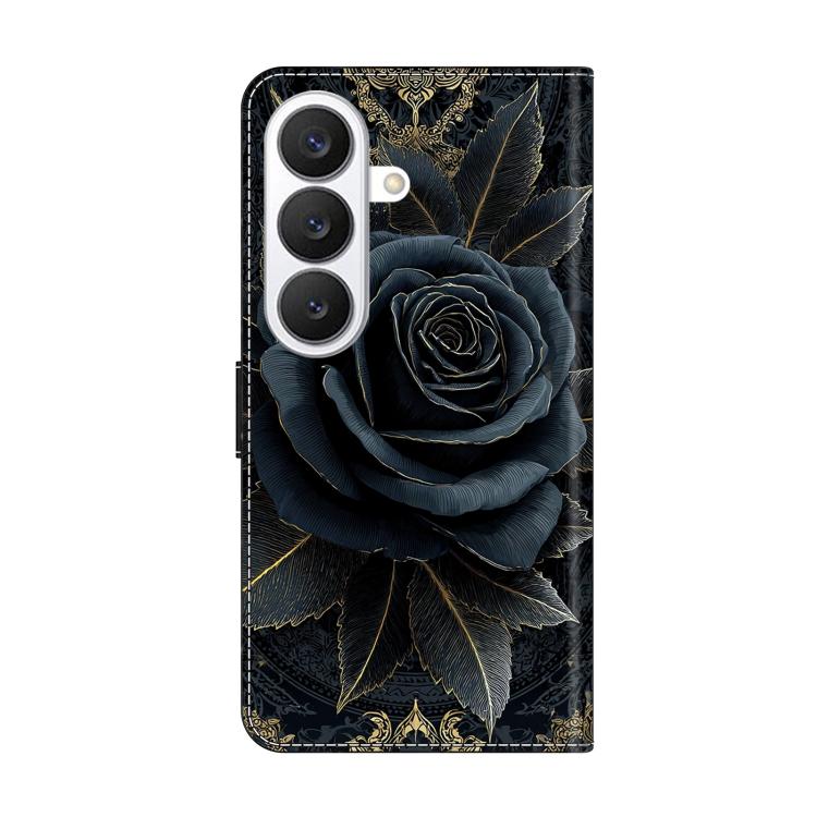 For Galaxy S26 5G Crystal-Like Painted Vegan Leather Phone Case