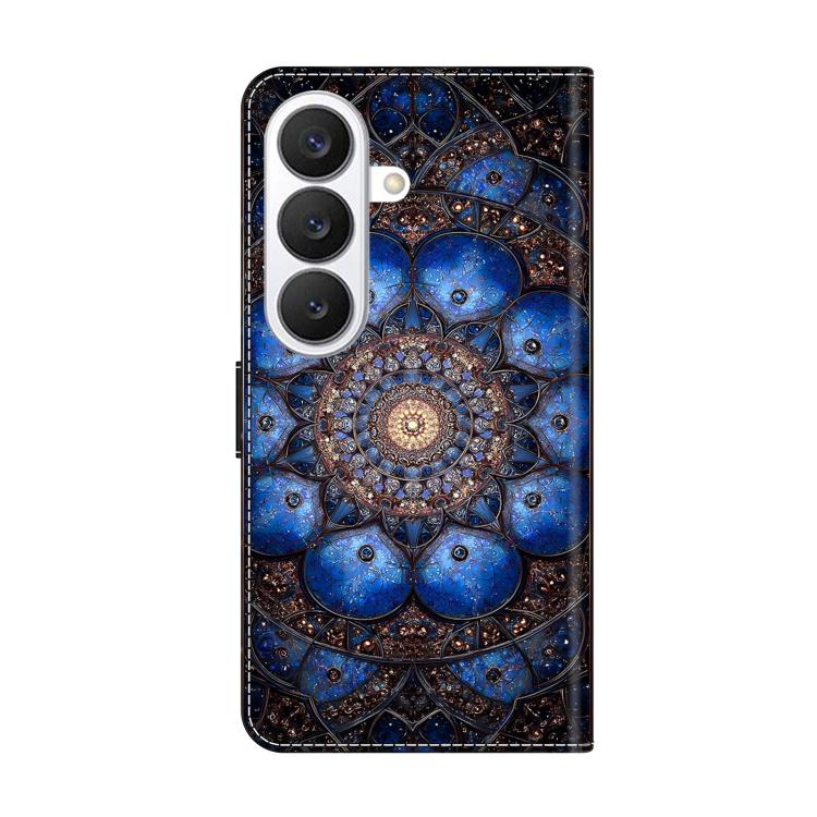 For Galaxy S26 5G Crystal-Like Painted Vegan Leather Phone Case
