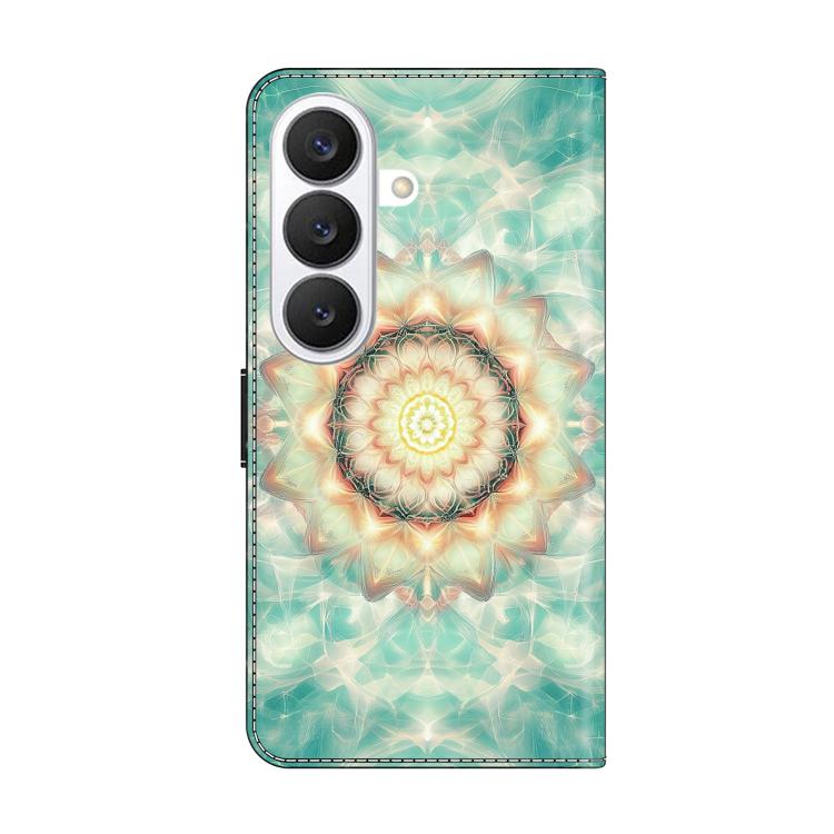 For Galaxy S26 5G Crystal-Like Painted Vegan Leather Phone Case