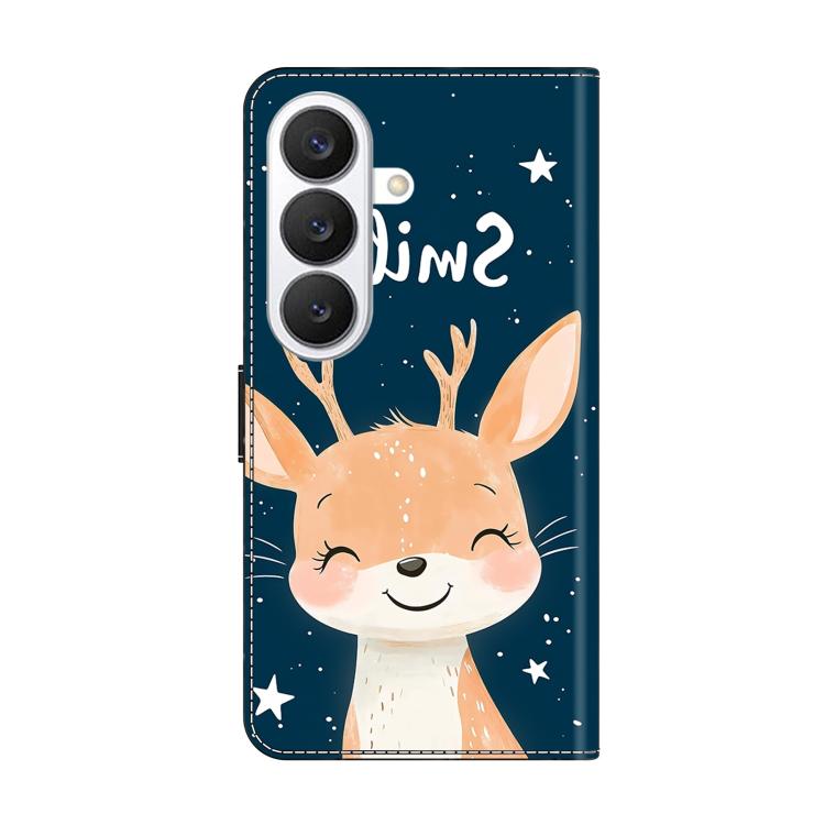 For Galaxy S26 5G Crystal-Like Painted Vegan Leather Phone Case