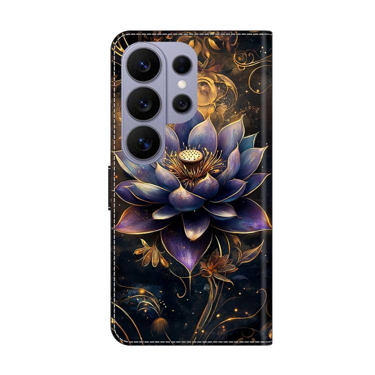 For Galaxy S26 Ultra 5G Crystal-Like Painted Vegan Leather Phone Case