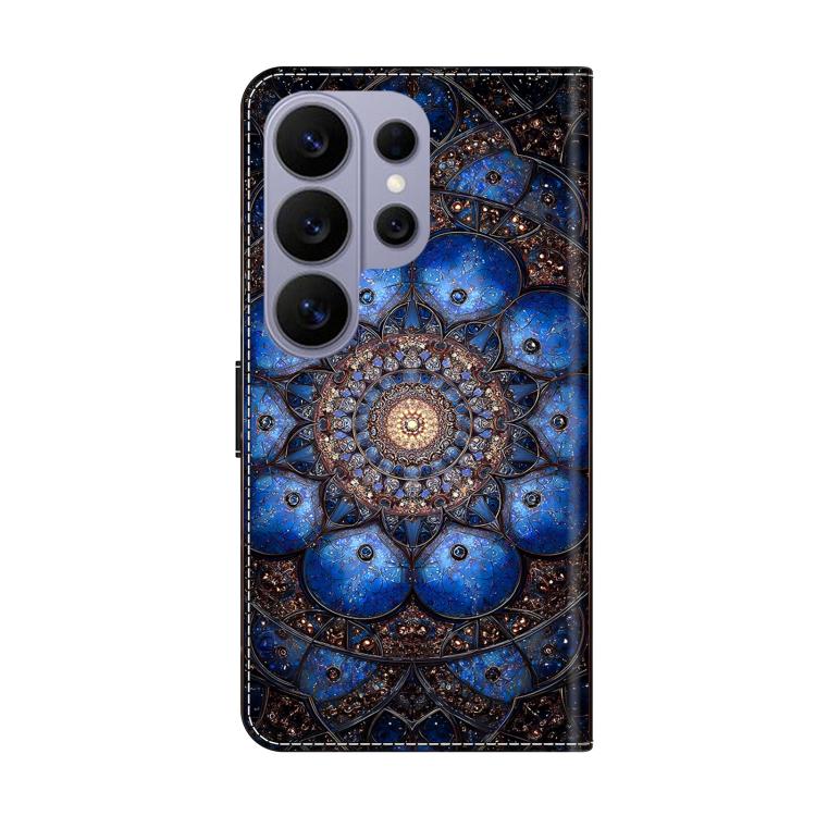 For Galaxy S26 Ultra 5G Crystal-Like Painted Vegan Leather Phone Case