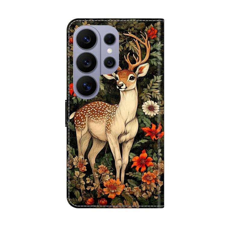 For Galaxy S26 Ultra 5G Crystal-Like Painted Vegan Leather Phone Case