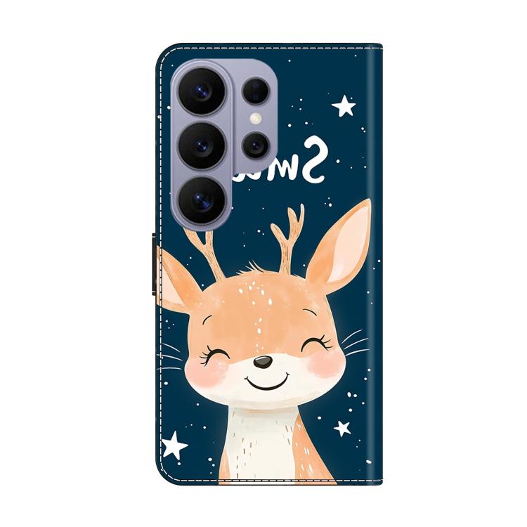 For Galaxy S26 Ultra 5G Crystal-Like Painted Vegan Leather Phone Case