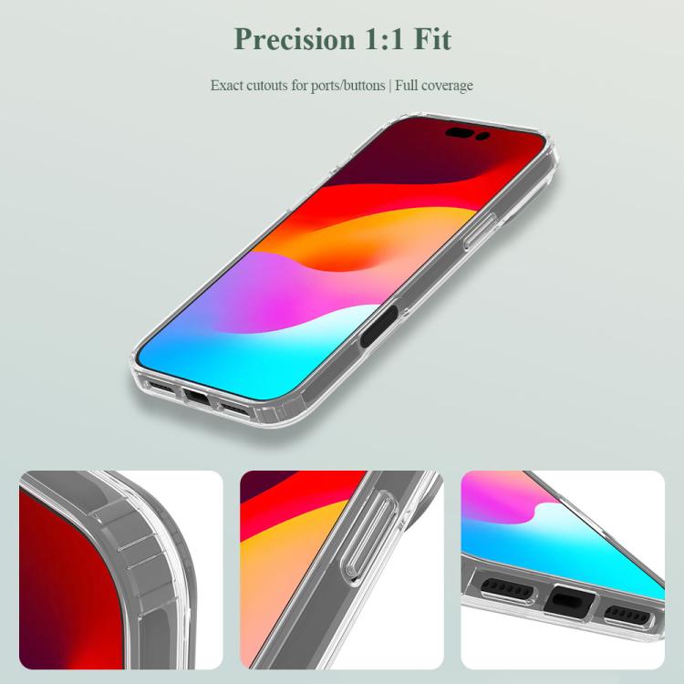 For iPhone 17 Pro LeReach TOC Clear Series Dual-Composite Armor TPU + Acrylic Shockproof Phone Case