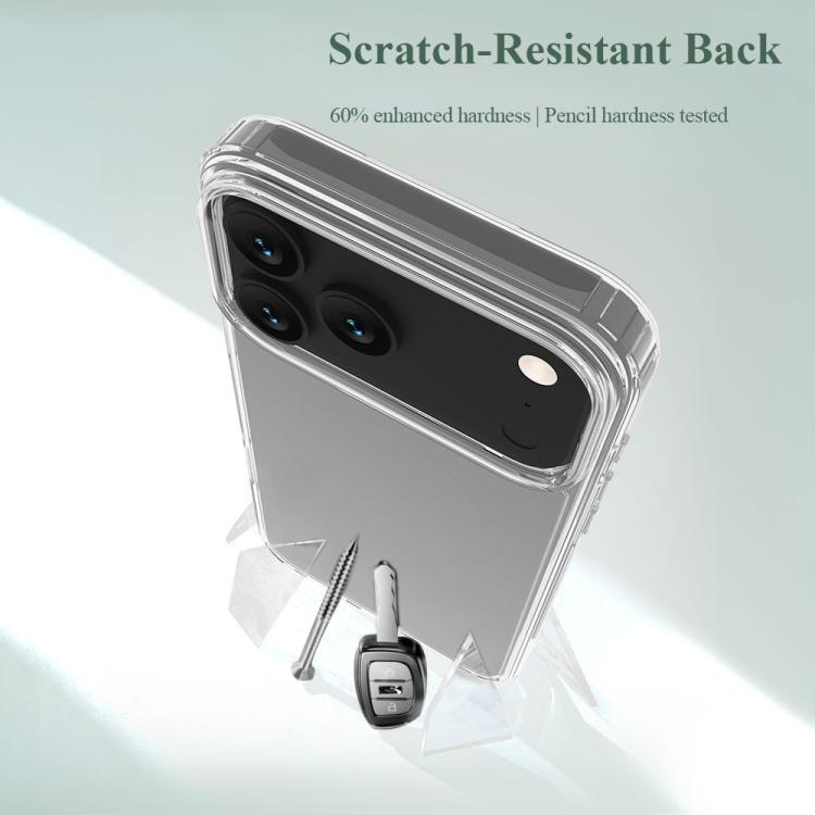 For iPhone 17 Pro LeReach TOC Clear Series Dual-Composite Armor TPU + Acrylic Shockproof Phone Case