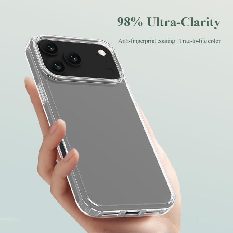 For iPhone 17 Pro LeReach TOC Clear Series Dual-Composite Armor TPU + Acrylic Shockproof Phone Case