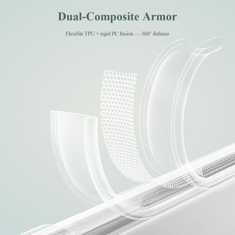 For iPhone 17 Pro Max LeReach TOC Clear Series Dual-Composite Armor TPU + Acrylic Shockproof Phone Case