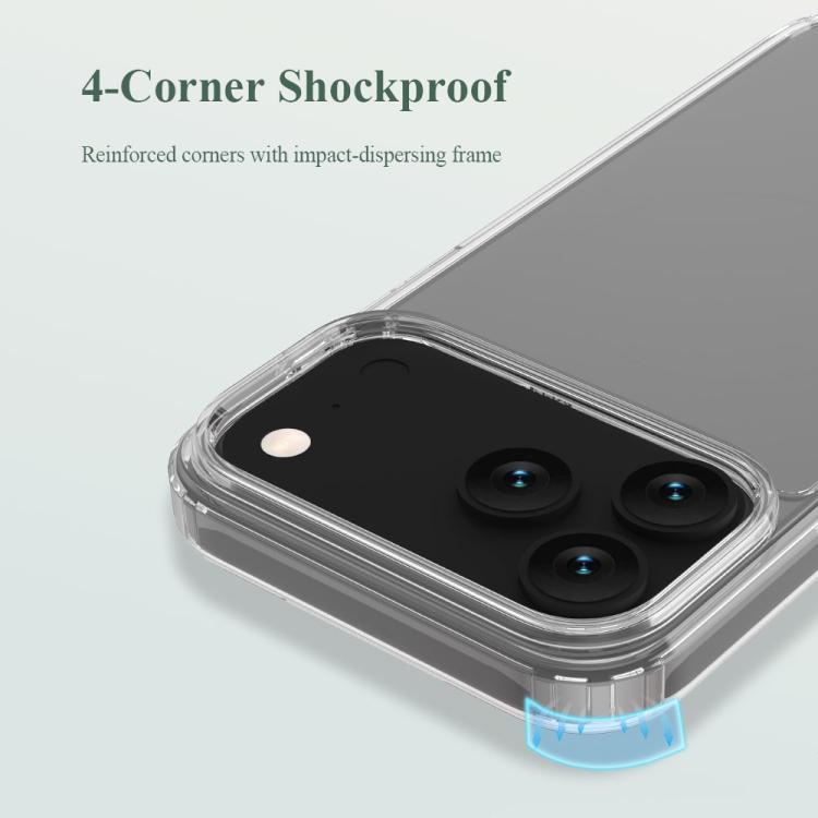 For iPhone 17 Pro Max LeReach TOC Clear Series Dual-Composite Armor TPU + Acrylic Shockproof Phone Case