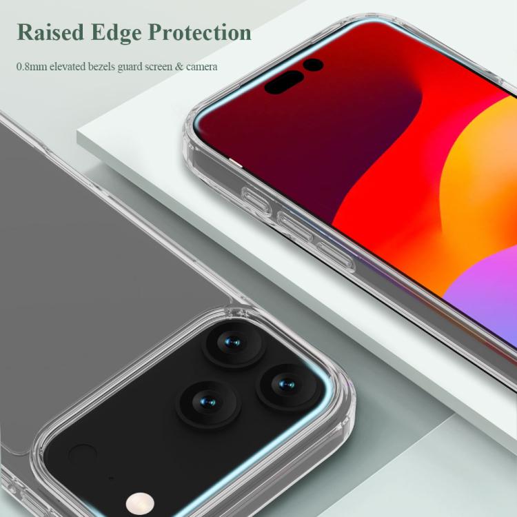 For iPhone 17 Pro Max LeReach TOC Clear Series Dual-Composite Armor TPU + Acrylic Shockproof Phone Case