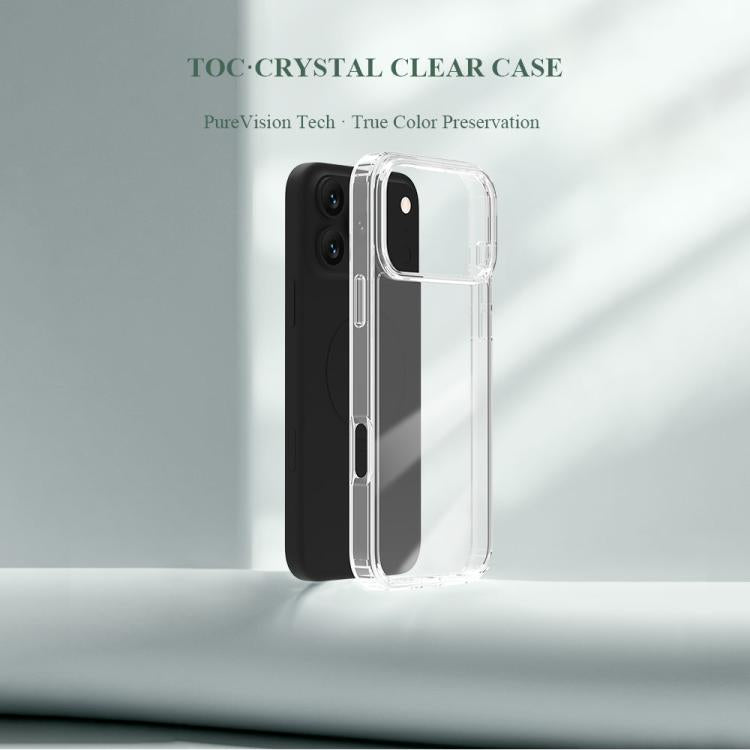 For iPhone 17 Pro Max LeReach TOC Clear Series Dual-Composite Armor TPU + Acrylic Shockproof Phone Case