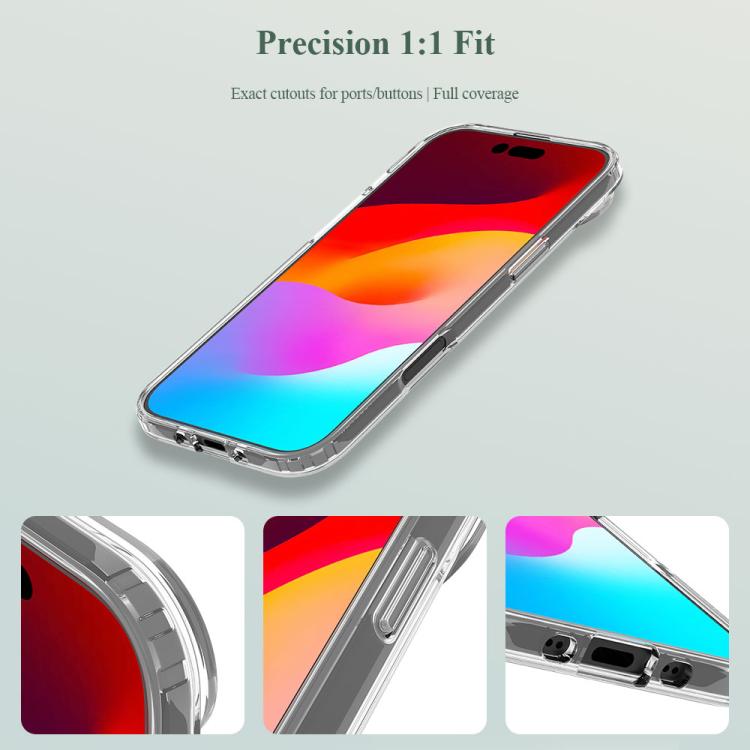For iPhone Air LeReach TOC Clear Series Dual-Composite Armor TPU + Acrylic Shockproof Phone Case