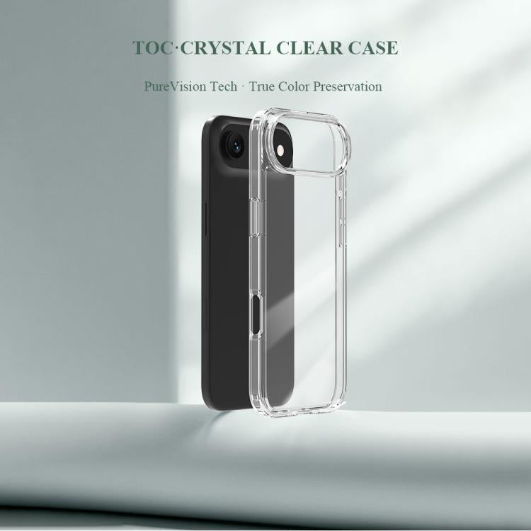 For iPhone Air LeReach TOC Clear Series Dual-Composite Armor TPU + Acrylic Shockproof Phone Case
