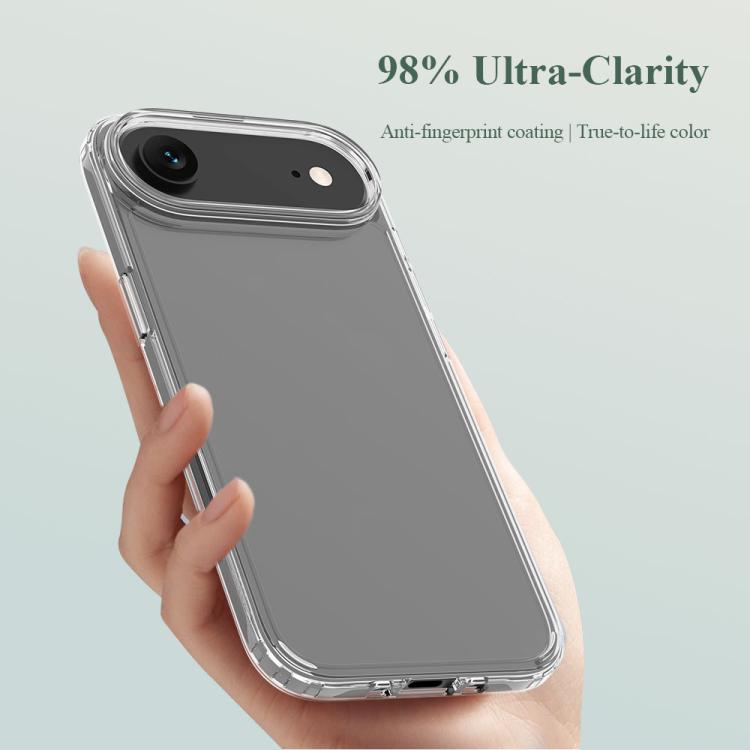 For iPhone Air LeReach TOC Clear Series Dual-Composite Armor TPU + Acrylic Shockproof Phone Case