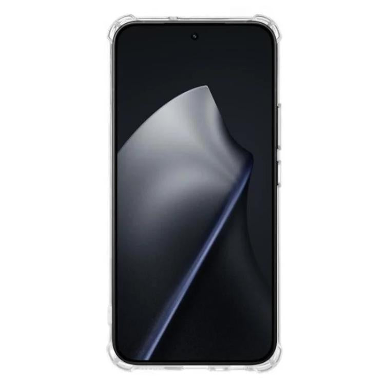 For Xiaomi 15T Pro 5G WANLONFENG 1.5mm Airbag Corners TPU Phone Case with 2pcs Screen Films - Transparent
