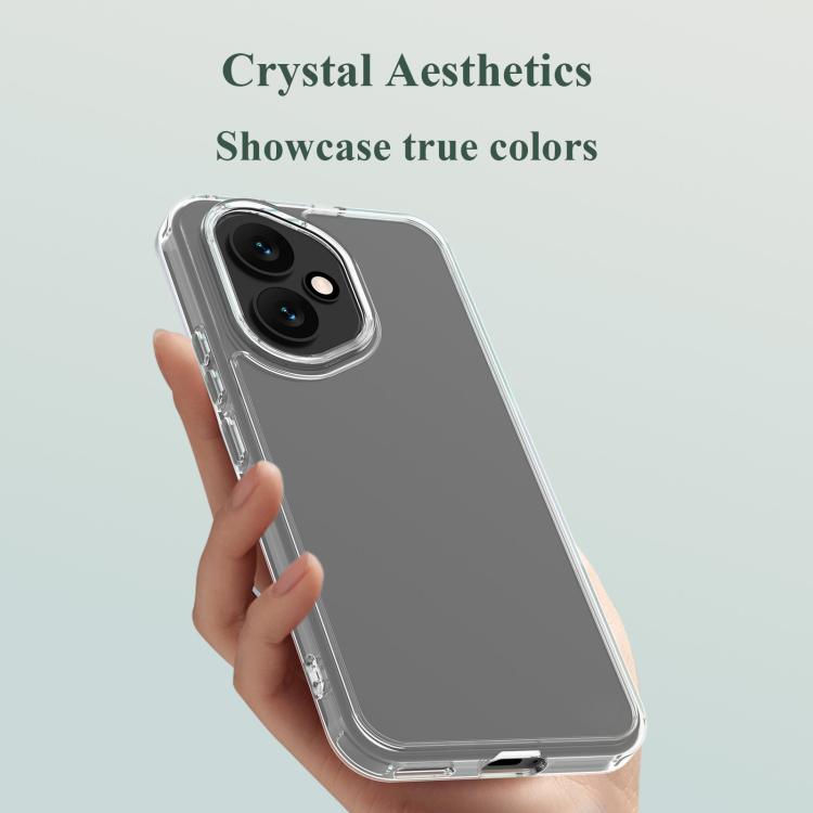 For Honor 400 Global 156.5mm LeReach TOC Clear Series Dual-Composite Armor TPU + Acrylic Shockproof Phone Case - Transparent