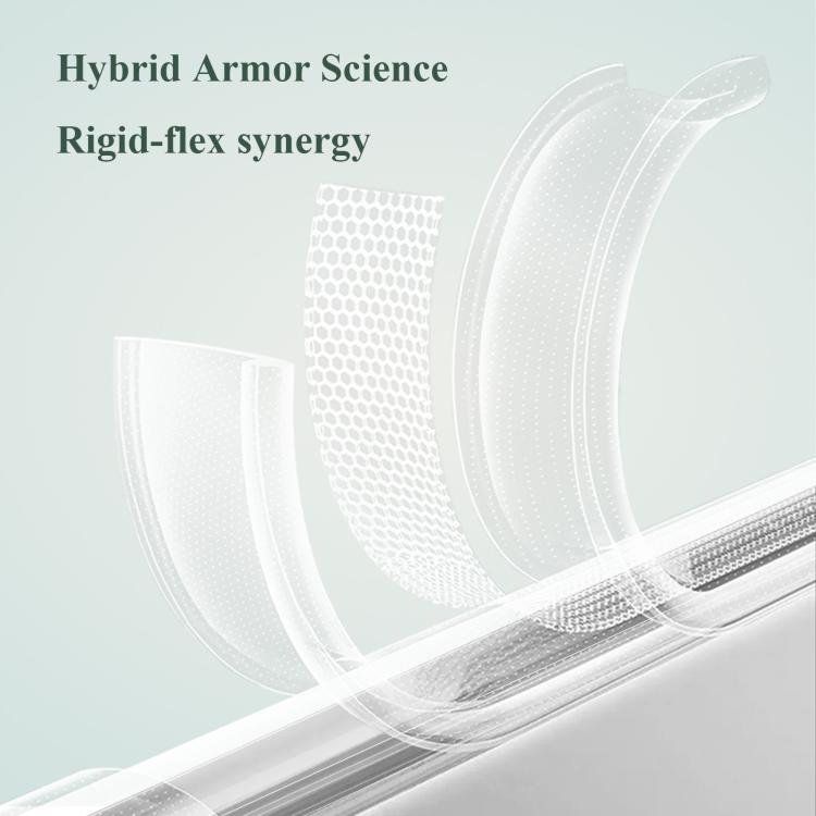 For Honor 400 Global 156.5mm LeReach TOC Clear Series Dual-Composite Armor TPU + Acrylic Shockproof Phone Case - Transparent