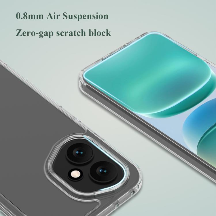 For Honor 400 Global 156.5mm LeReach TOC Clear Series Dual-Composite Armor TPU + Acrylic Shockproof Phone Case - Transparent