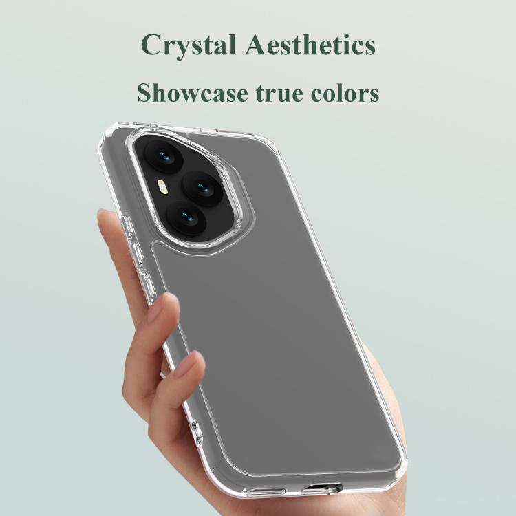 For Honor 400 Pro Global 160.8mm LeReach TOC Clear Series Dual-Composite Armor TPU + Acrylic Shockproof Phone Case - Transparent